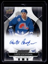 2025-26 UD Engrained Icons Ebony Curtis Leschyshyn Auto /49 #CA-LC