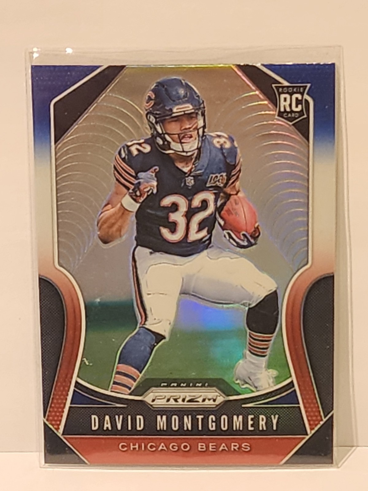 2019 Prizm David Montgomery RC Red White and Blue Rookie #327 Bears