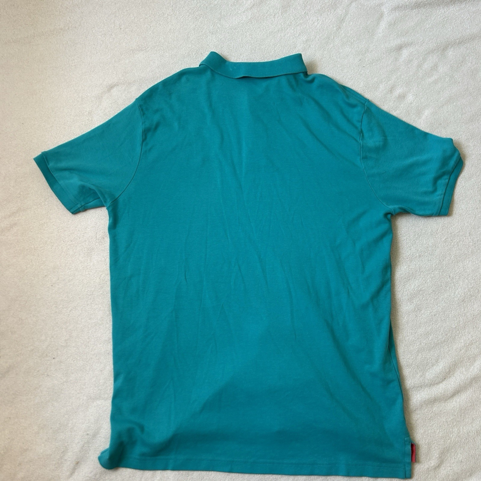 US Polo Assn. Mens Shirt Size XL Teal Blue Pullover Short Sleeve Pony