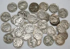 Buffalo (Indian Head) Nickels Roll of 40 Coins With Readable Dates and FREE SHIP