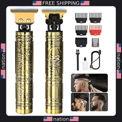YOGINGO Men's Cordless Hair Trimmer & Beard Grooming Kit - Bronze Finish