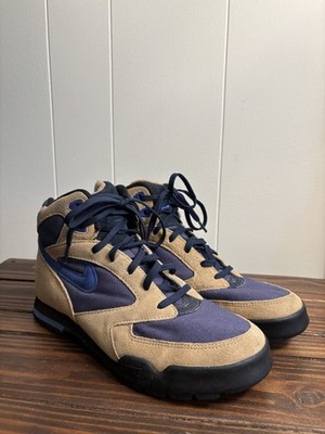 VTG 90s Nike ACG Caldera Hiking Boot Men s 8 Blue Suede Gorpcore MINT RARE