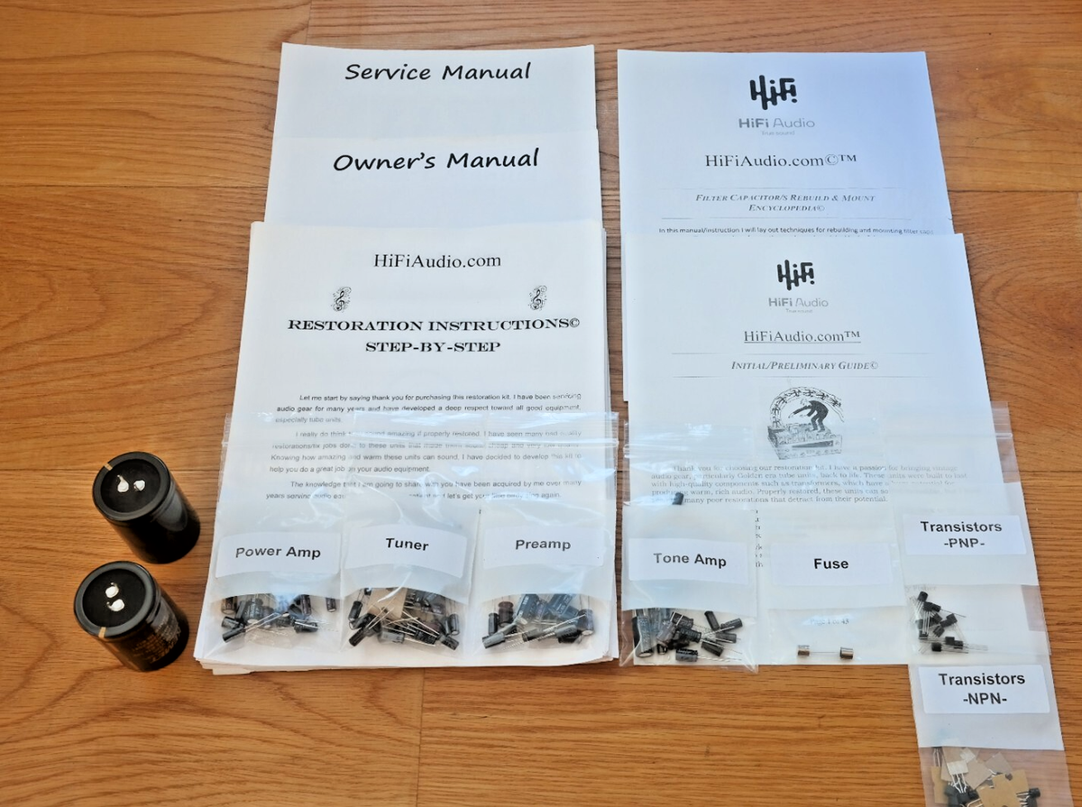 Kenwood KR-8050 KR-8850 rebuild restoration recap upgrade kit