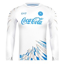 Napoli 25/26 Pre-Match Sweatshirt White/Blue LS Size XL BNWT One-Day Dispatch