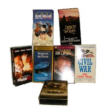 VHS Tapes Lot John Wayne Big Jake, Lord of the Rings Dances w Wolves Blue Collar
