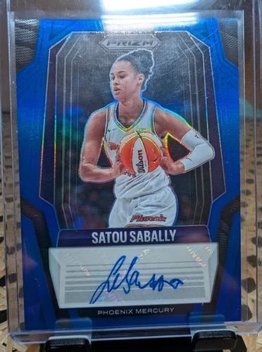 2025 WNBA Prizm Satou Sabally Blue Prizm Auto /75 Phoenix Mercury Autograph #1
