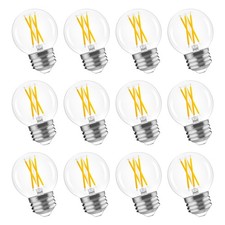 G16.5 Bulb Dimmable, 6W, 60 watt Equivalent, 4000K Neutral White E26 Globe Bu...