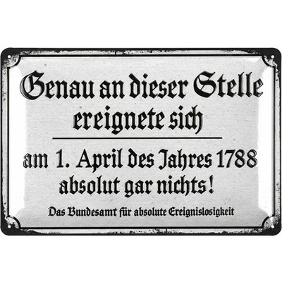 Retro Blechschild, lustiges Sprüche Schild für Männer, Kneipen Deko Garten