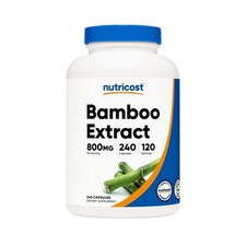Bamboo Extract Capsules 240 Count 800 Mg by Nutricost