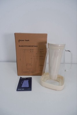 Glacier Fresh Glas Wasserfilter Kanne 2,5 l NEU