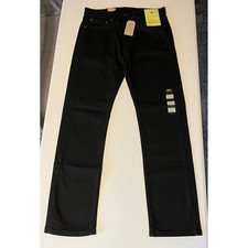 Levi Strauss Mens 506 Straight Black Jeans Size 32x32 New With Tags