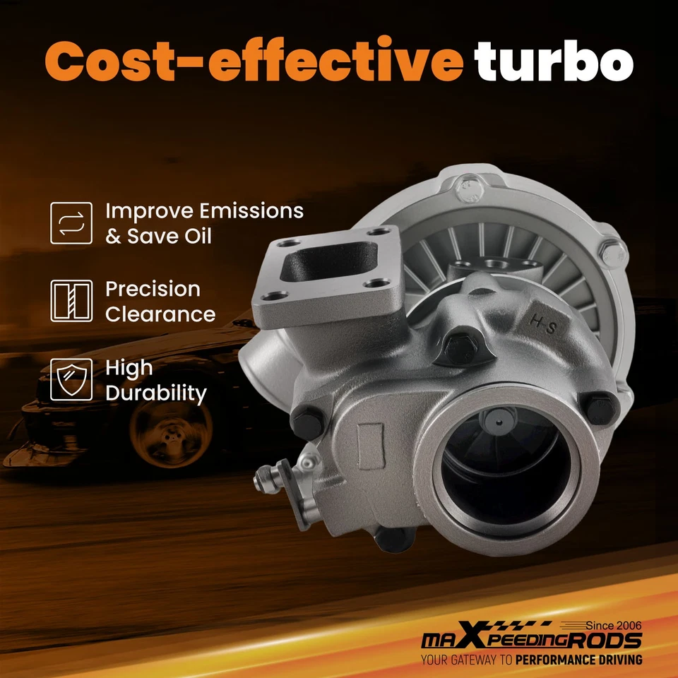 Universale T04E T3 Turbocompressore Turbo Turbolader for 4 6 Cyl 1.5L-2.5L - Immagine 2 di 4