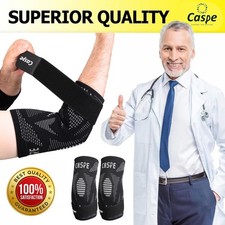 Elbow Sleeve Brace Wrap Adjustable Support Arm Arthritis Tendonitis Pain Relief
