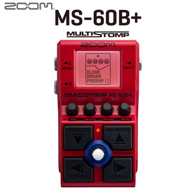 Zoom MS-60B Multi Effects Pedal - 11 Amp Models, 24 Effects - New
