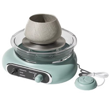 Mini Pottery Wheel Kit Pottery Clay Art 4.7" Turntable Electric Pottery Wheel 