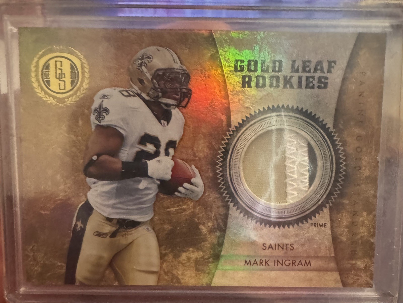 Mark Ingram Panini Gold Standard Gold Leaf Rookies #10 Material-Prime