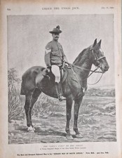 1899 Print Boer War A Truppenfeldwebel Major New South Wales Lancers