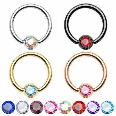 BCR Septum Piercing Tragus Ohr Universal Klemmring Helix Brust Intim Nasen Ring