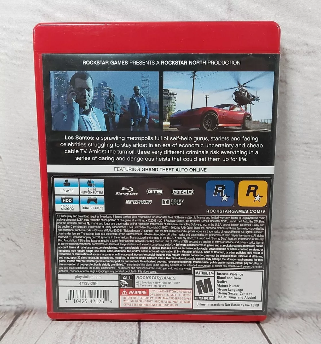  Grand Theft Auto V - PlayStation 5 : Take 2 Interactive: Video  Games