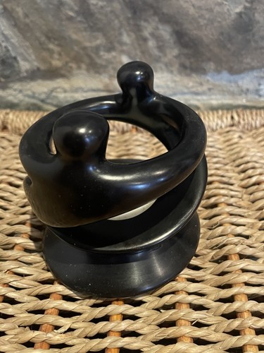 Jabonera Círculo de Amigos Negro Soporte de Luz de Té (8cms) - Imagen 2 de 4