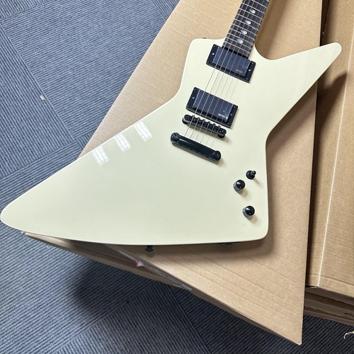 Guitarra Eléctrica Personalizada Estilo Esp Blanca Diapasón Palisandro Pastillas HH EN STOCK - Imagen 4 de 16