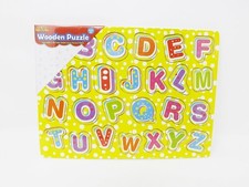 Real Wood Toys Wooden Puzzle - New - Letters