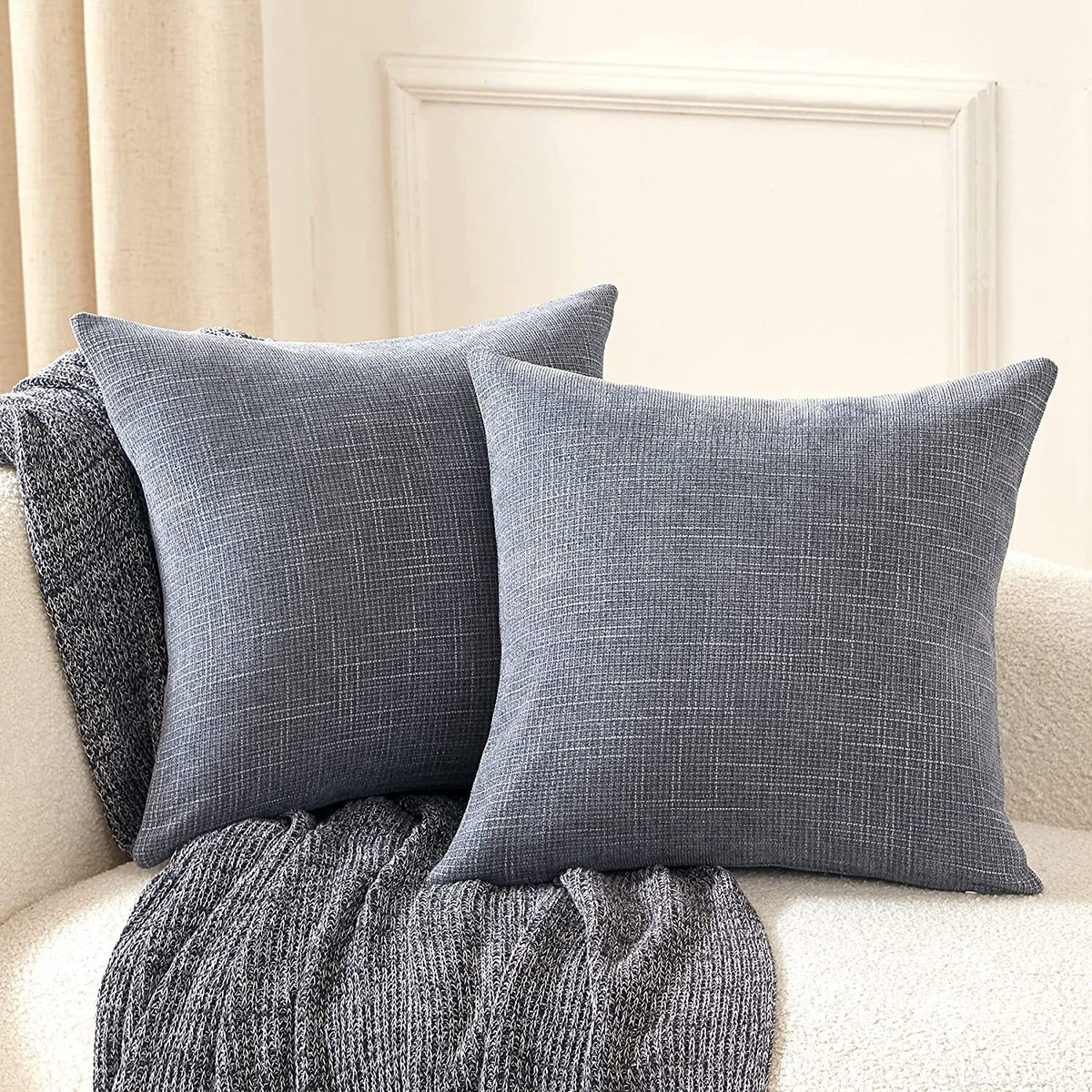 Amazon Modern Farmhouse Pillow Covers Square Pillow Cover