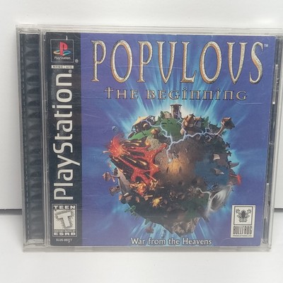 Populous The Beginning PS1 PlayStation 1 Sony 1999 Complete CIB Tested Working