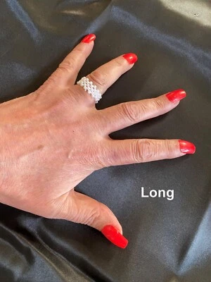 Uñas postizas para dedos GRANDES. Ideal para niñas travestis. Correo gratuito del Reino Unido.