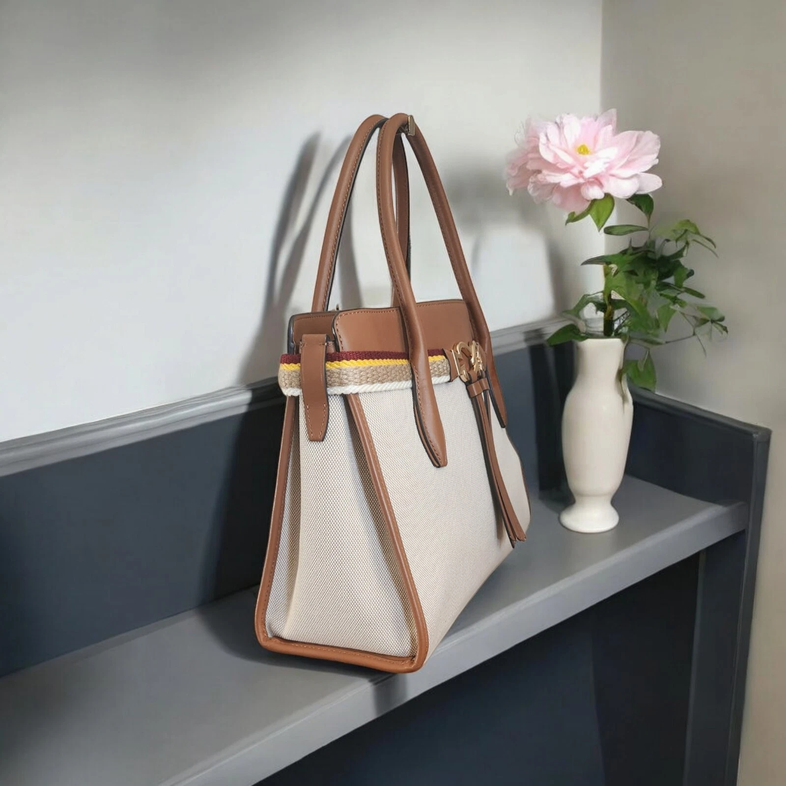 Borsa media Kate Spade Tourjours in tela con tracolla staccabile