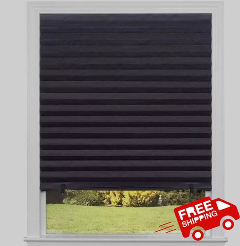 Premium Faux Black Blinds Cordless White Custom Sizes Home Decorators Window - Picture 6 of 9