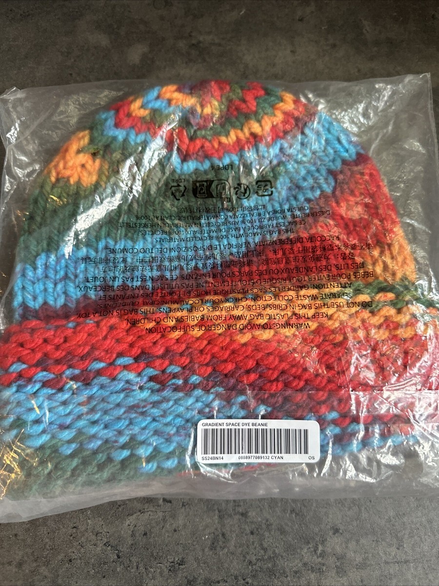 SUPREME GRADIENT SPACE DYE BEANIE OS MULTICOLOR (SS24 WEEK 1