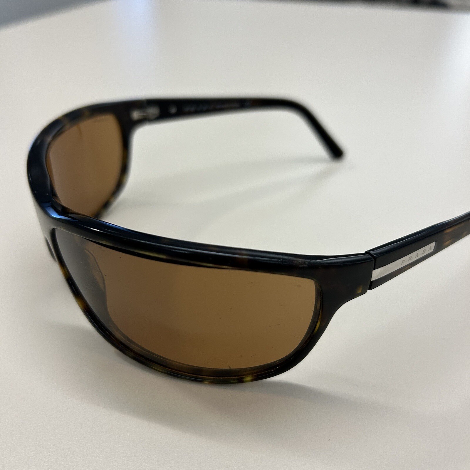 Prada Shield Sunglasses -Tortoise shell - image 7