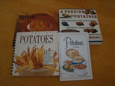 LOT OF 4 POTATOES RECIPES COOKBOOKS SOUPS MEALS DESSERTS