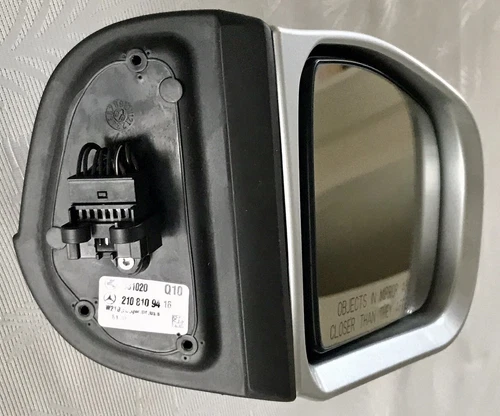 00-03 Mercedes W210 E320 E430 Right Passenger Rear View Door Mirror Silver OEM