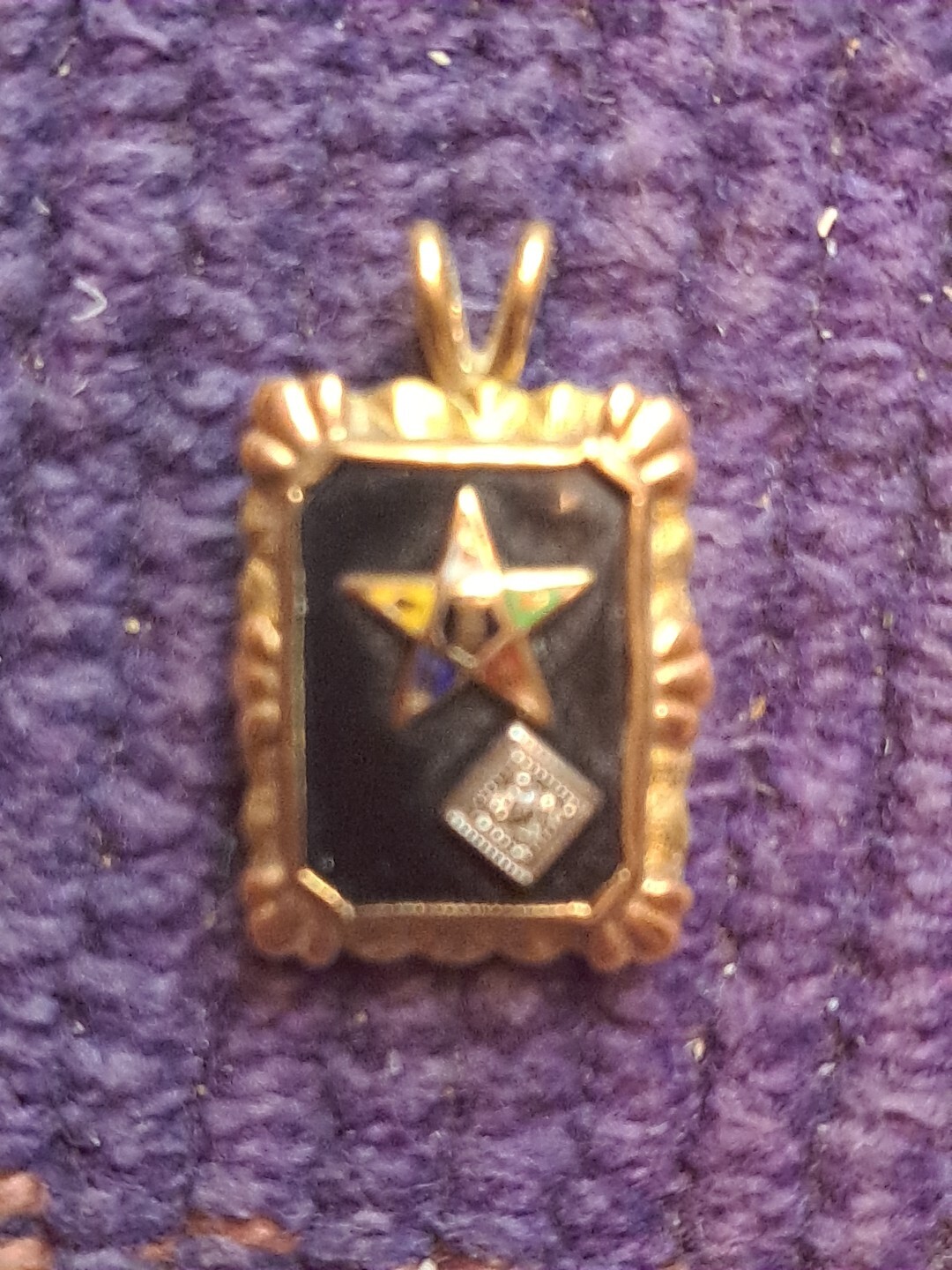 Solid 14 Karat Yellow Solid Eastern Star Diamond … - image 24