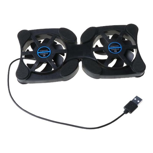 Folding USB Dual Fan Cooler Cooling Pad Stand for PC Laptop Notebook Macbook - Afbeelding 11 van 11