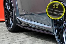 Seitenschweller Sideskirts ABS für Audi TT TTS 8S S-Line Facelift Carbon Optik