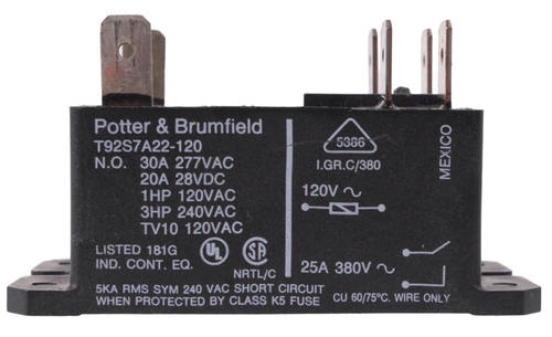 Potter and Brumfield T92S7A22-120 Relais 30A 120V 33,3 mA Klasse F - Bild 3 von 7