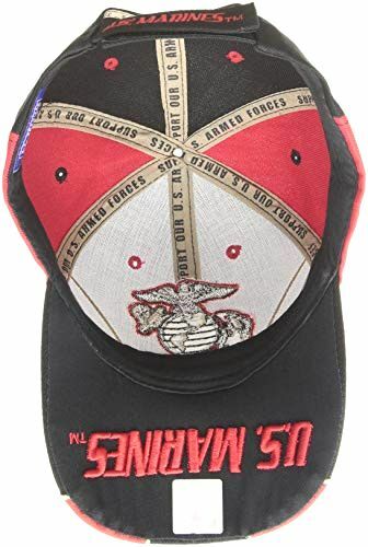Fox Outdoor 78-416 Embroidered Ball Cap, Marines Guard/Red/Black - Bild 3 von 3