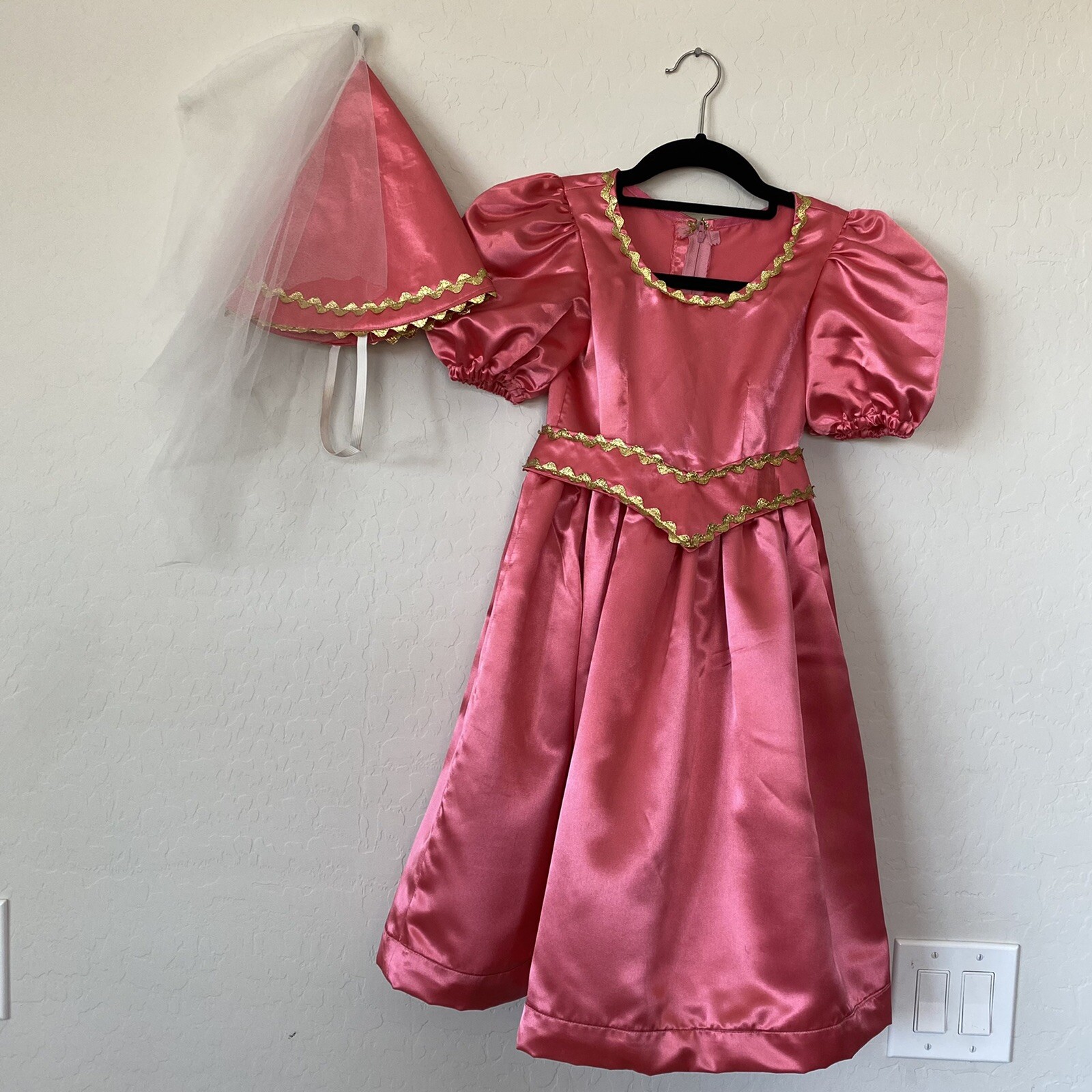 Vintage Halloween Princess Costume Girls Handmade Gem