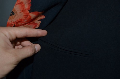 Desigual Blazer giacca nera da donna carriera ufficio fazzoletto Wanita taglia 46 - Foto 3 di 15