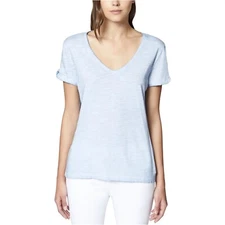 Sanctuary Clothing Womens Twist Sleeve T-Shirt T2400-KC166 Blue Size X Small