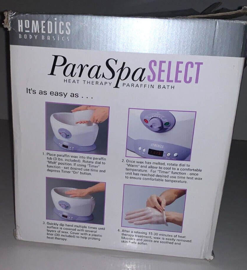 Homedics ParaSpa Select Heat Therapy Paraffin Bath with PARAFFIN WAX