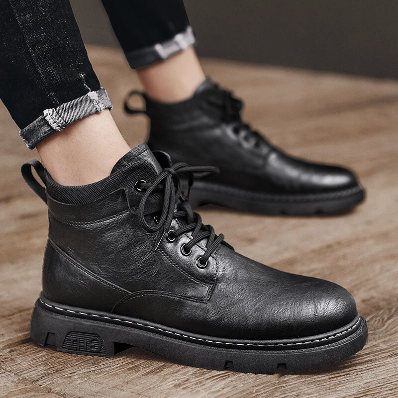 Mens boots no laces cheap