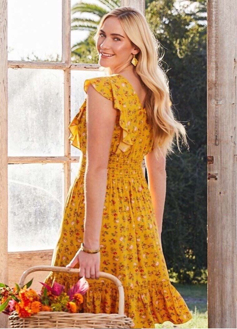 matilda jane sun flare dress Sun Dress Matilda Jane Mustard Dress Cotton Icing Ruffle Leggings Mustard –  Marie Nicole Clothing