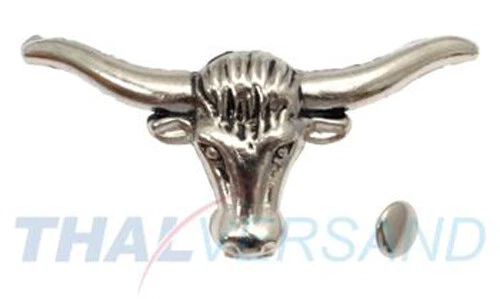 THAL PARTS® 10 pezzi rivetti decorativi toro bufalo #151 rivetti con motivo rivetto in pelle rivetto decorativo rivetto