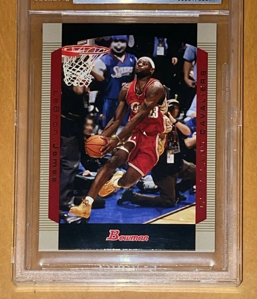 LeBron James Topps Bowman Gold #23 BGS 9 2004 con 9,5 subs, 5 de Gem Mint Prizm Foto 2 de 4