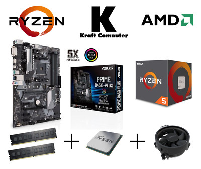 PC Bundle AufrüstKit Ryzen 5 5600 (6x4,4GHz)+ASUS PRIME B450-PLUS +16GB 3600MHz