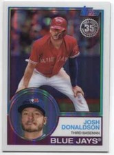 2018 Topps Series 2 JOSH DONALDSON 1983 Silver Pack Chrome - BLUE JAYS - #85